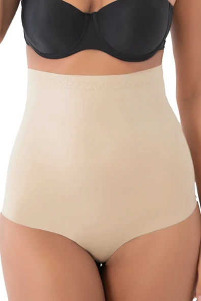 Özel Üretim Sıkılaştırıcı Kaymaz Vücut Şekillendirici İnceltici Etkili İz Göstermeyen Yüksek Bel Slip Korse - Resim 2