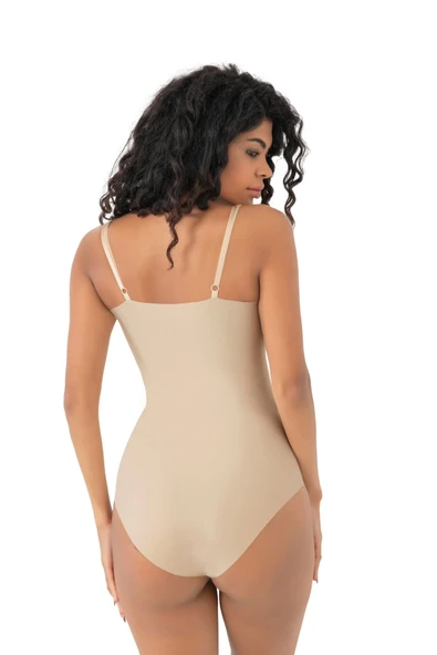 Özel Üretim Vücut Şekillendirici Sıkılaştırıcı Toparlayıcı Lazer Kesim İz Göstermeyen Bady Korse - Resim 3