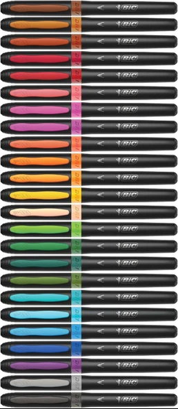 Bic İntensity Premium 12'li Keçeli Boya Kalemi / 977891 - Resim 5