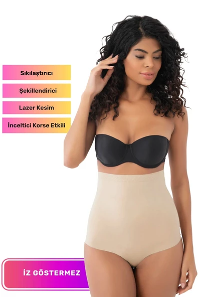 Özel Üretim Sıkılaştırıcı Kaymaz Vücut Şekillendirici İnceltici Etkili İz Göstermeyen Yüksek Bel Slip Korse ürün görseli