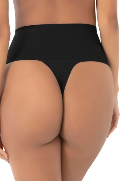 Yeni Seri Kaymaz Kadın Toparlayıcı Sıkılaştırıcı Vücut Şekillendirici Lazer Kesim String Korse - Resim 3