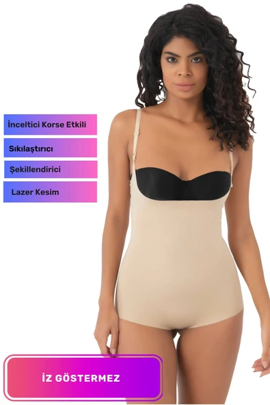 Yeni Seri Kaymaz Vücut Şekillendirici Toparlayıcı Sıkılaştırıcı Şekillendirici Lazer Kesim Göğüs Altı Bady Korse ürün görseli