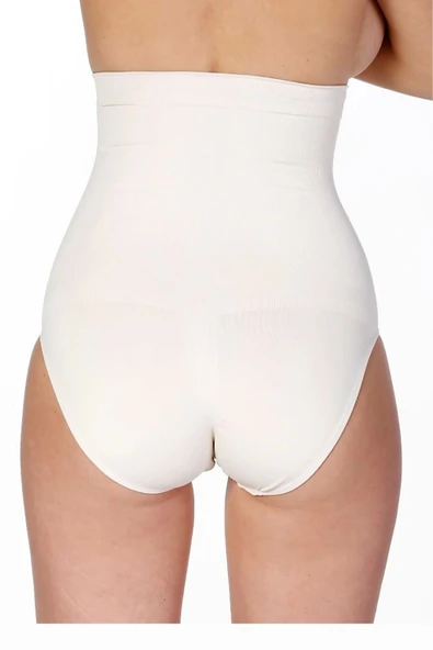 İz Göstermeyen Kaymaz Toparlayıcı Sıkılaştırıcı İz Göstermeyen Yüksek Bel Kaydırmaz Yüksek Bel Slip Korse - Resim 2