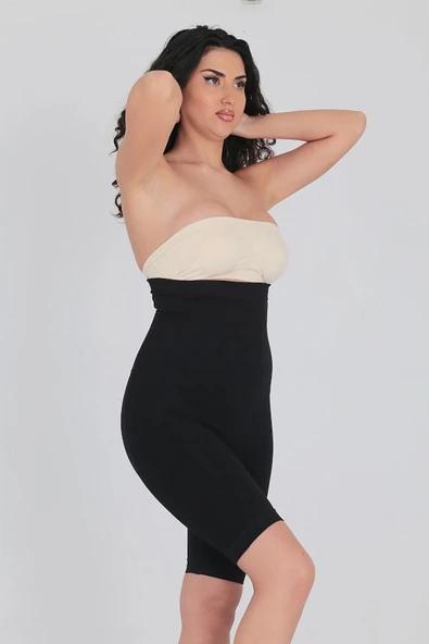 Özel Tasarım Vücut Şekillendirici Toparlayıcı İz Göstermeyen Push-Up Destekli Yüksek Bel Dikleştirici Korse - Resim 4