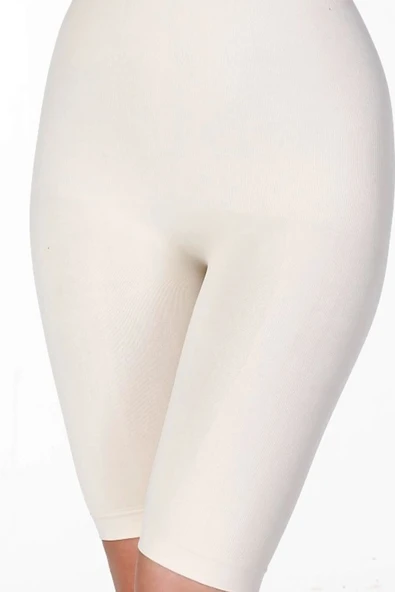 Lazer Kesim Kaymaz Vücut Şekillendirici İz Göstermeyen Yüksek Bel Push-Up Destekli İnceltici Toparlayıcı Korse - Resim 3