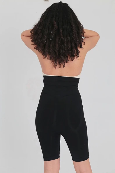 Özel Tasarım Vücut Şekillendirici Toparlayıcı İz Göstermeyen Push-Up Destekli Yüksek Bel Dikleştirici Korse - Resim 3