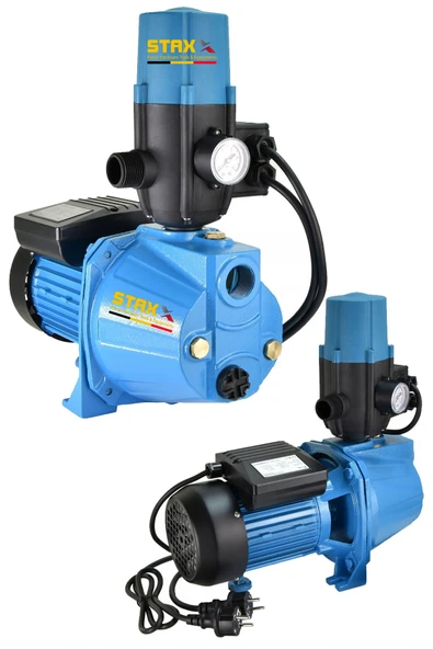 Staxx Yüksek Performanslı 1.5HP Su Pompası | Basınç Artırıcı Hidrofor | Bakır Sargılı & Metal Dişli - 2