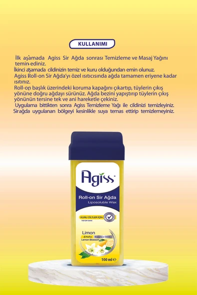 Agiss Roll-On Sir Ağda Kuru Ciltler 100 ml - 2