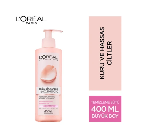 Loreal Paris Değerli Çiçekler 400 ml Yüz Temizleme Sütü