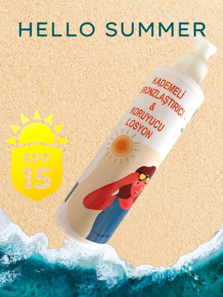 ORGANICYOU Bronzlaştırıcı Koruyucu Losyon SPF15 200ML - 3