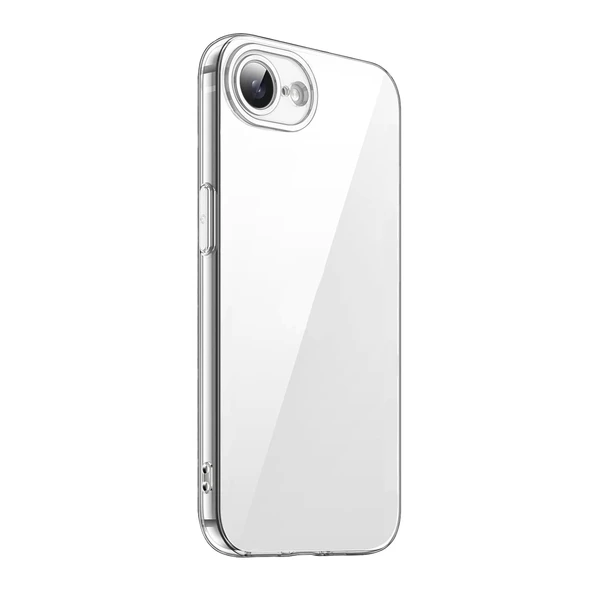 iPhone 16e Kılıf Kamera Korumalı Silikon Şeffaf Arka Kapak
