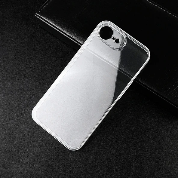 iPhone 16e Kılıf Kamera Korumalı Silikon Şeffaf Arka Kapak - 3