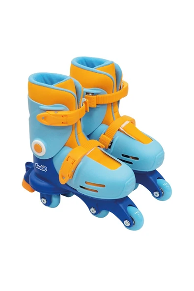 Paten Ayarlanabilir Dönüşen Tekerlekli 2 In 1 Twisty Paten - Mavi 29-32 - 3