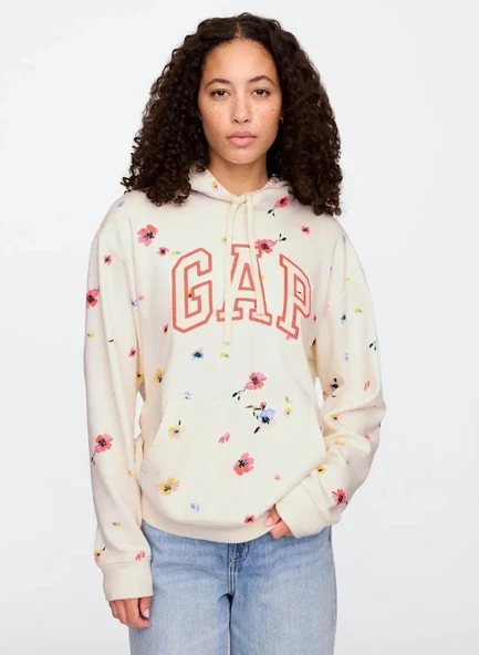 Gap V-Frch Ft Gap Herıtage Po Hd Hoodie Kapüşonlu Kadın Sweatshirt - Resim 2