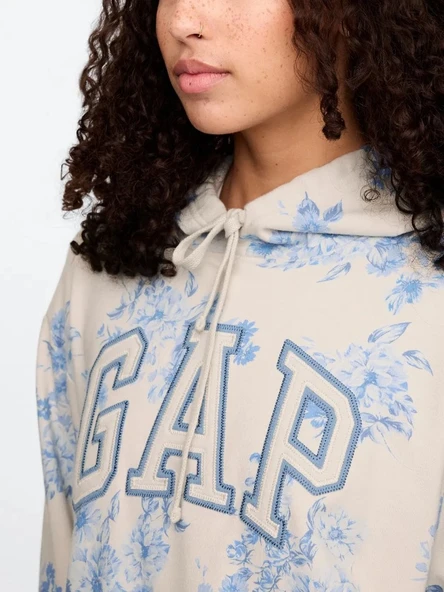 Gap V-Frch Ft Gap Herıtage Po Hd Hoodie Kapüşonlu Kadın Sweatshirt - Resim 8