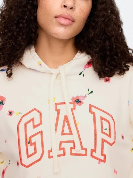 Gap V-Frch Ft Gap Herıtage Po Hd Hoodie Kapüşonlu Kadın Sweatshirt - Resim 4