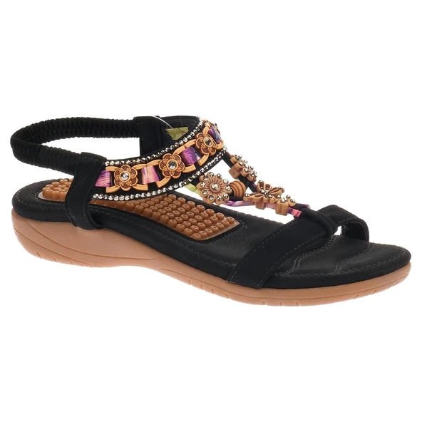 Voyager - 9639 | Kadın Hakiki Deri Ortopedik Sandalet - Resim 2