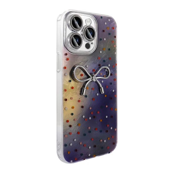 iPhone 15 Pro Kılıf Kamera Korumalı Figürlü Ponti Silikon Kapak - Resim 4