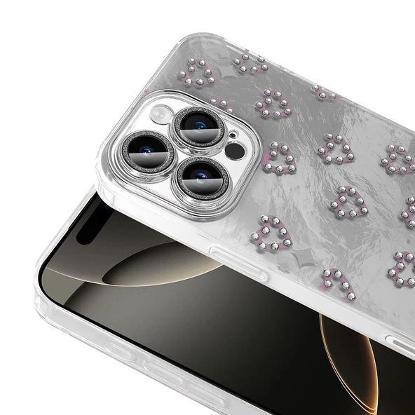 iPhone 16 Pro Max Kılıf Kamera Korumalı Figürlü Ponti Silikon Kapak - 9