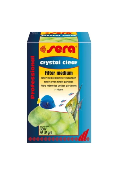 Sera Crystal Clear Filtre Malzemesi Su Berraklaştırıcı 360 Lt 12 Adet