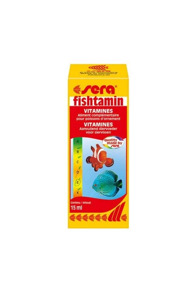 Sera Fishtamin Balık Vitamini 15 Ml