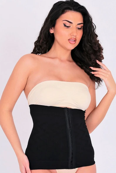 Vücut Şekillendirici Doğum Sonrası Toparlayıcı Sıkılaştırıcı Beden Küçültücü Ağraflı Bel Korse - Resim 4