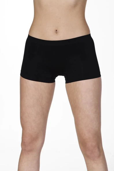 Yeni Sezon Lazer Kesim Kaymaz İz Göstermeyen Sıkılaştırıcı Toparlayıcı Kadın Düşük Bel Dikişsiz Boxer Külot - Resim 4