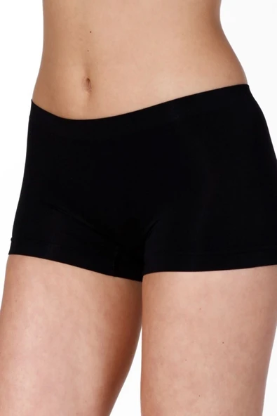 Yeni Sezon Lazer Kesim Kaymaz İz Göstermeyen Sıkılaştırıcı Toparlayıcı Kadın Düşük Bel Dikişsiz Boxer Külot - Resim 2