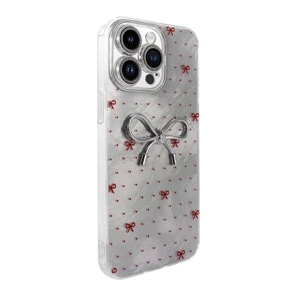 iPhone 14 Pro Max Kılıf Kamera Korumalı Figürlü Ponti Silikon Kapak - Resim 2