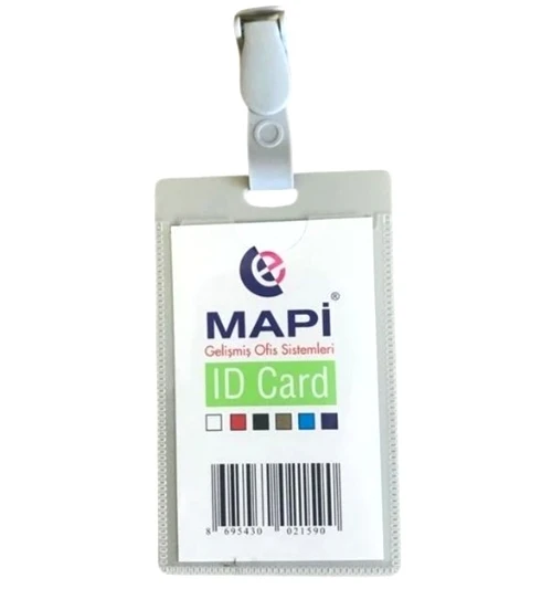 Mapi Kart Poşeti Klipsli Diket 54X89Mm Krem - 6 adet
