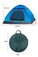 Otomatik Havada Açılan Su Geçirmez Çadır 4 Kişilik - Resim 4