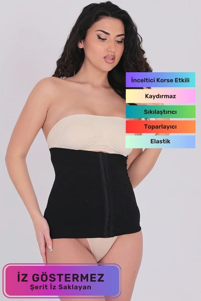 Vücut Şekillendirici Doğum Sonrası Toparlayıcı Sıkılaştırıcı Beden Küçültücü Ağraflı Bel Korse ürün görseli 1