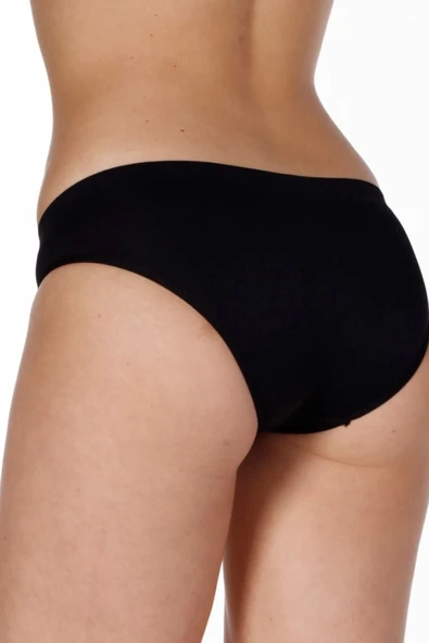 Premium İnceltici Sıkılaştırıcı Toparlayıcı İz Göstermeyen Düşük Bel Siyah Dikişsiz Slip Korse - 3