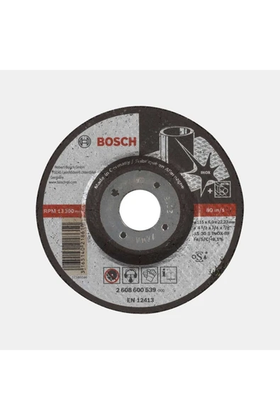 Bosch 115 x 6.0 mm Expert Serisi Bombeli Inox - 2