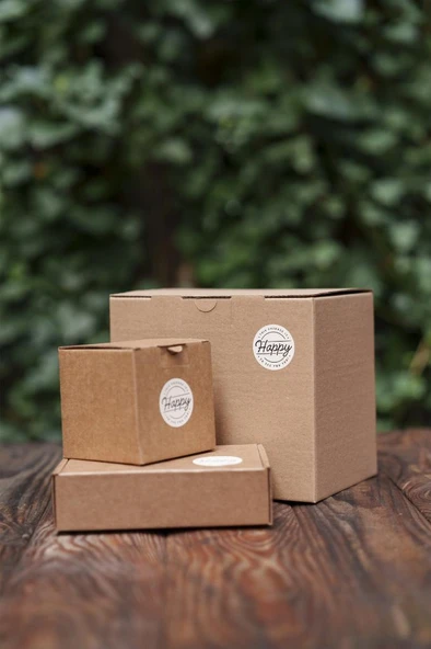 This Package is Happy To See You Too Dairesel Etiket 100 Adet - 6