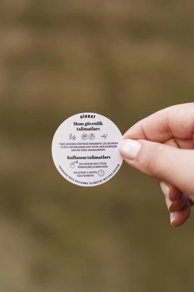 Mum Uyarı Etiket Seti 100 Adet - 9