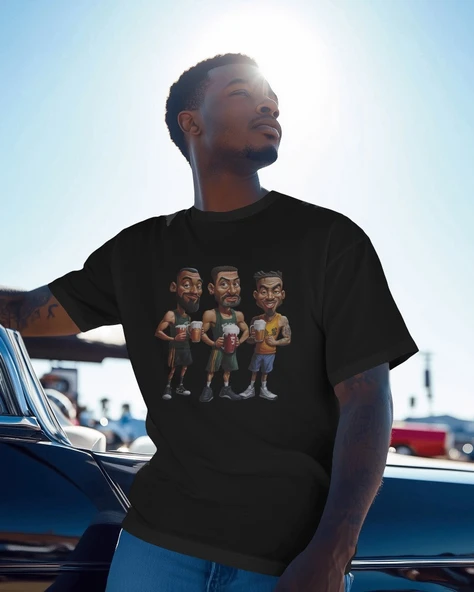 Karikatür Basketbol Efsaneleri Tişörtü