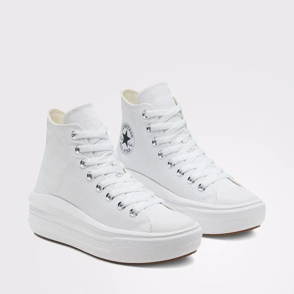 Converse Chuck Taylor All Star Move Unisex Beyaz Platform Sneaker 568498C - 7