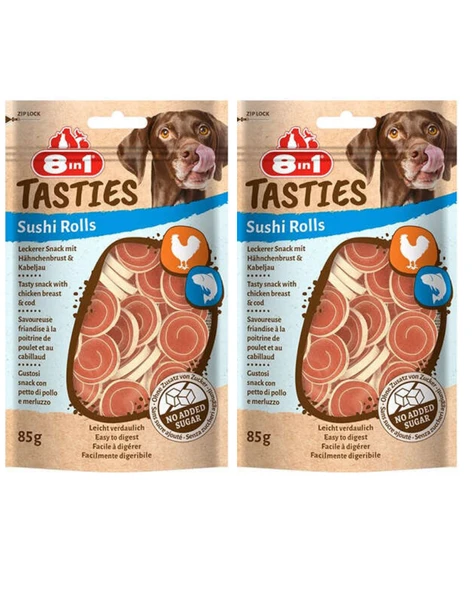 8in1 Tasties Sushi Rolls Tavuklu Balıklı Sushi Köpek Ödülü 85 Gr x 2 Adet - 5