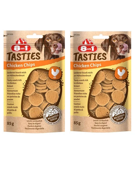 8in1 Tasties Chicken Chips Tavuk Cipsi Köpek Ödülü 85 Gr x 2 Adet - 2