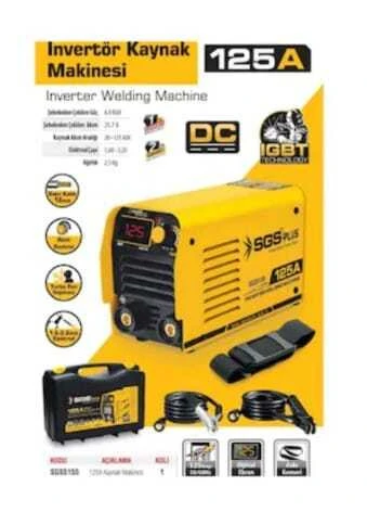 Sgs 5155 Invertör Kaynak Makinesi 125A