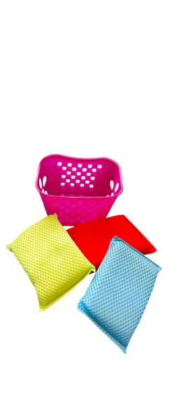 3'LÜ SEPETLİ BULAŞIK SÜNGERİ RENKLİ - 3