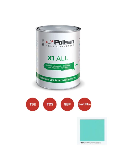 POLİSAN X1 ALL Dönüşüm Boyası 0,75 Lt Umut Çizgisi / 4534