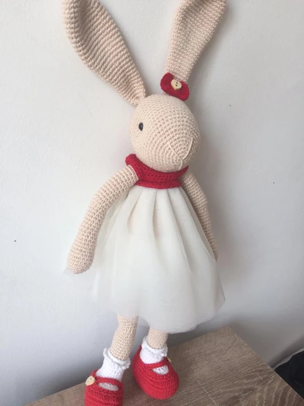 Tavşan Alice Amigurumi Organik Oyuncak ürün görseli 1