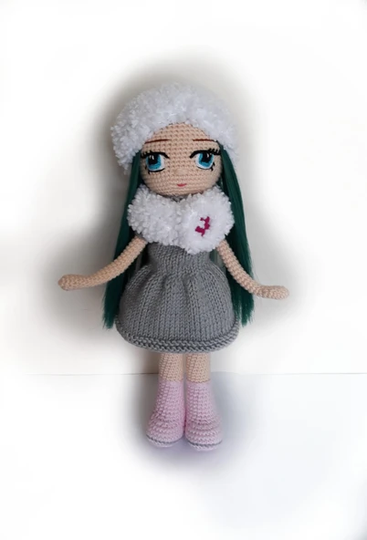 Prenses Bebek Amigurumi Organik Oyuncak - 1
