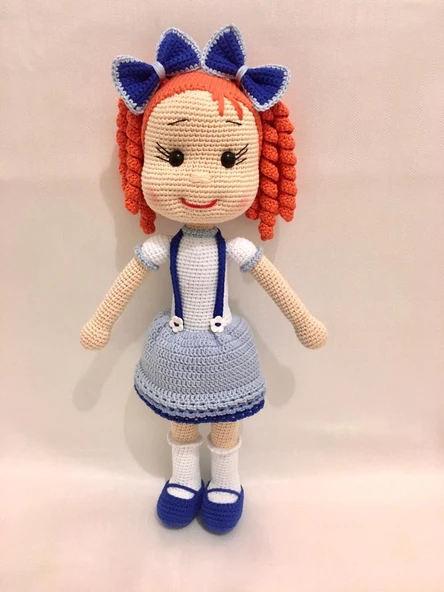 Şirin Lale Bebek Amigurumi Organik Oyuncak - 1