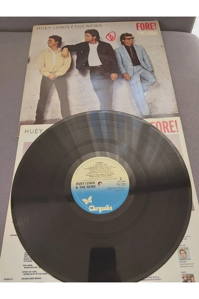 Escoines Koleksiyon 3996367eb1362796de 1986 Huey Lewis The News Vinyl 33lük plak - Resim 3