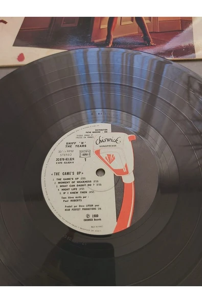 Escoines Koleksiyon 3996367eb1176b3719 1980 The Game's up - Sniff'n the tears vinyl 33lük plak - 2