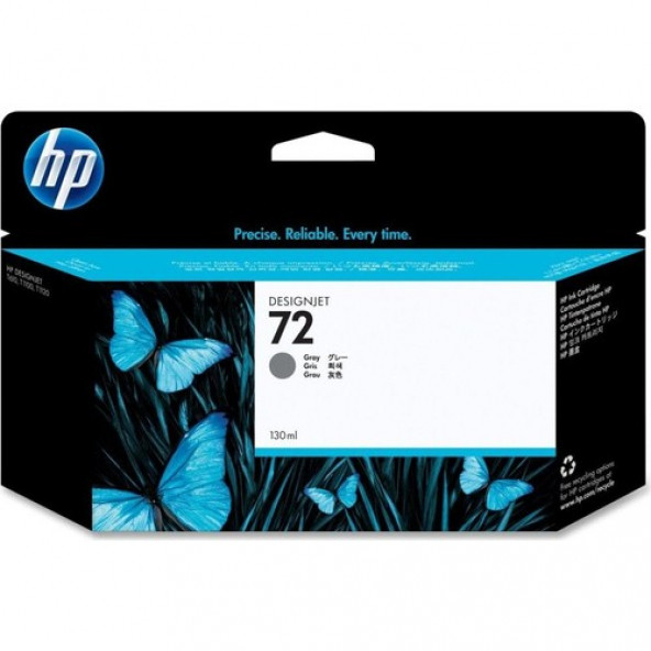 HP 72 C9374A Gri Kartuş 130 ML / Hp DesignJet T610 / T620 / T770 / T790 / T795 / T1100 / T1120 / T1200 / T1300 / T2300 - 1