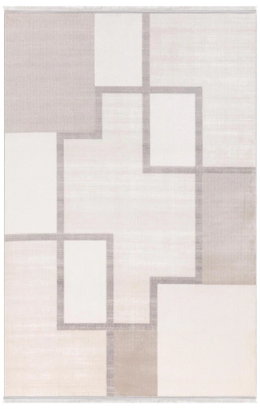 İpek Halı Kişiye Özel Ölçü Sihir Koleksiyonu 17416 Bej 120 x 450 cm
